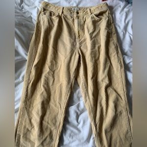 Corduroy high waisted pants